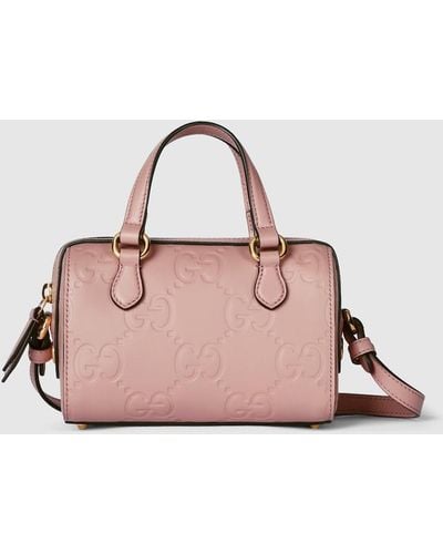Gucci GG Super Mini Top Handle Bag - Pink