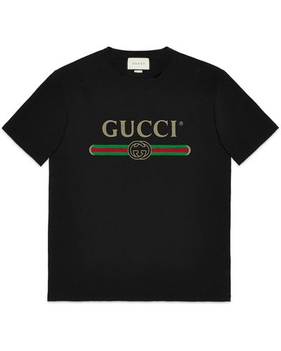 Gucci Interlocking G Cotton T-shirt - Black