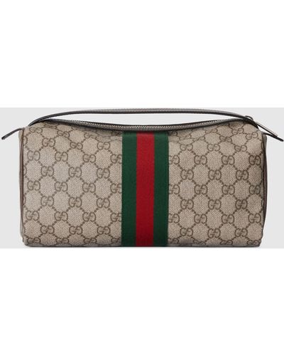 Gucci Cosmetic Bag Makeup Case Pouch Travel Toiletry Bag Trousse Zippered  NEW