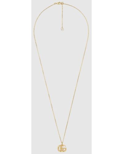 Gucci GG Running Yellow Gold Necklace - Multicolor