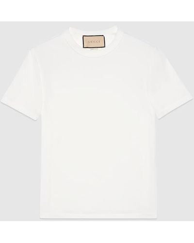 Gucci Stretch Cotton Jersey T-shirt - White