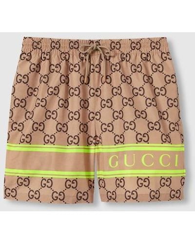 Gucci GG Print Swim Shorts - Natural