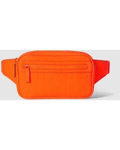 Gucci GG Rubber-effect Belt Bag - Orange