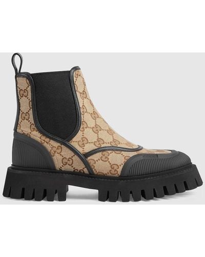 Gucci GG Canvas Ankle Boot - Multicolor