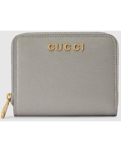 Gucci Mini Wallet With Script - Gray