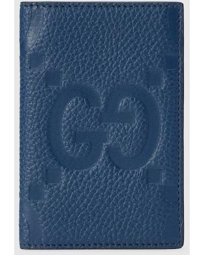 Gucci Jumbo GG Card Case - Blue