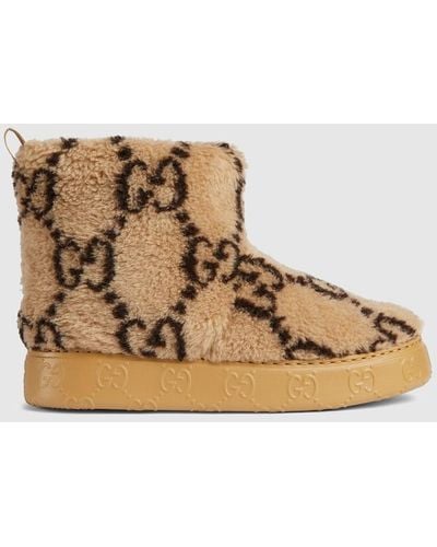 Gucci GG Ankle Boot - Natural