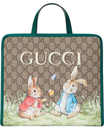 Gucci Peter Rabbittm X Tote Bag - Green