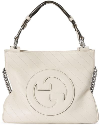 Gucci Blondie Small Tote Bag - White