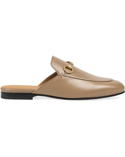 Gucci Slip On Shoes Princetown - Brown