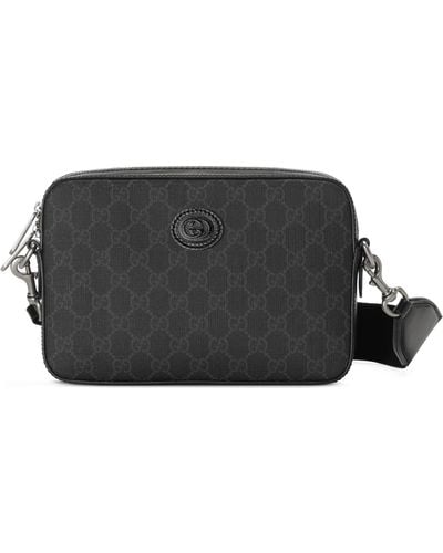 Gucci Crossbody Bag With Interlocking G - Black