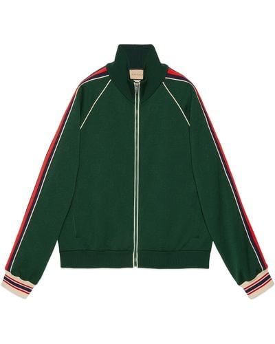 Gucci GG Jacquard Jersey Zip Jacket - Green