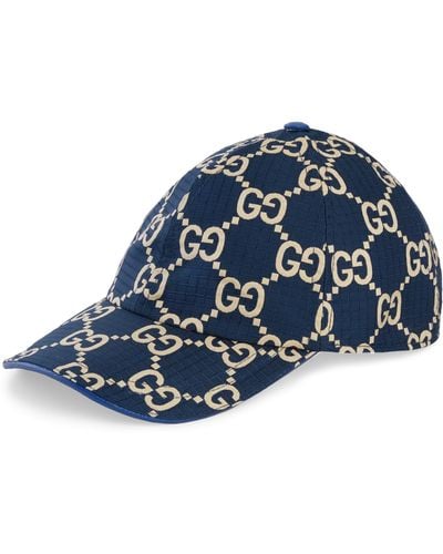 Gucci GG Ripstop Baseball Hat - Blue