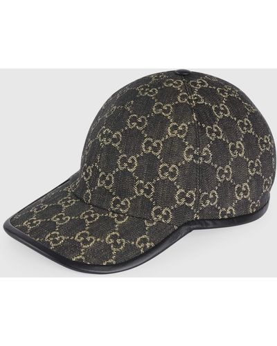 Gucci GG Denim Baseball Hat - Black