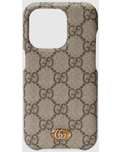Gucci Ophidia Case For Iphone 14 Pro - Natural