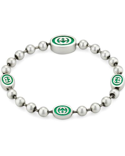 Gucci Interlocking G Boule Chain Bracelet - Metallic