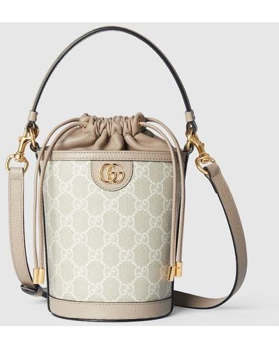 Gucci Ophidia Mini Bucket Bag - White