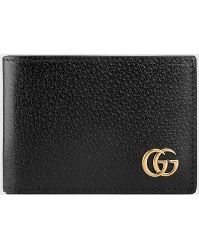 Gucci GG Marmont Leather Bi-fold Wallet - Black