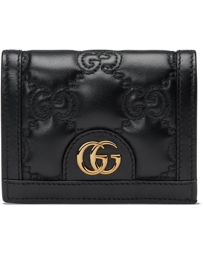 Gucci GG Matelassé Card Case Wallet - Black