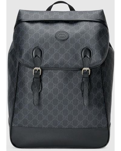 Gucci Medium Backpack With Interlocking G - Black