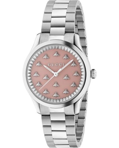 Gucci G-timeless Multibee Watch, 38 Mm - Metallic