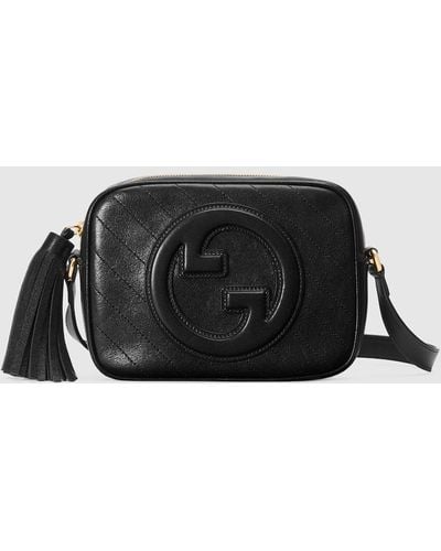 Womens Gucci black Small Matelassé Leather GG Shoulder Bag | Harrods UK