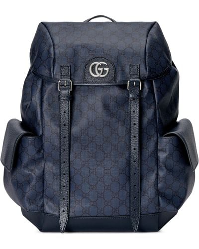 Gucci Ophidia GG Medium Backpack - Blue