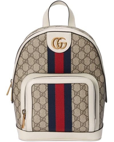 Gucci Ophidia GG Supreme Backpack - White
