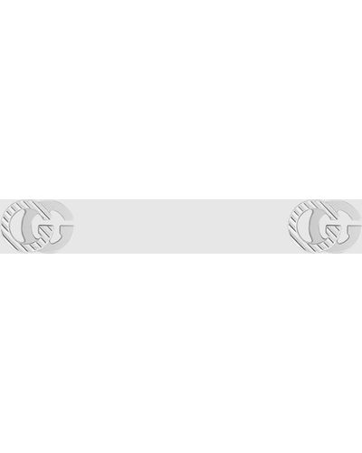 Gucci 【公式】 (グッチ)GGランニング 18k ピアスホワイトゴールドundefined - マルチカラー