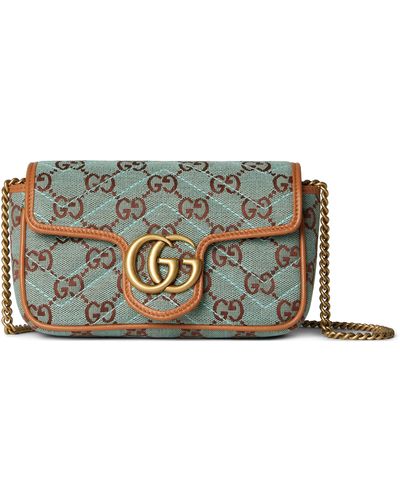 Gucci GG Super Mini Shoulder Bag - Metallic