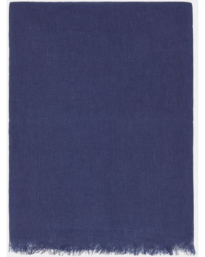 Gutteridge Sciarpa in lino - Blu