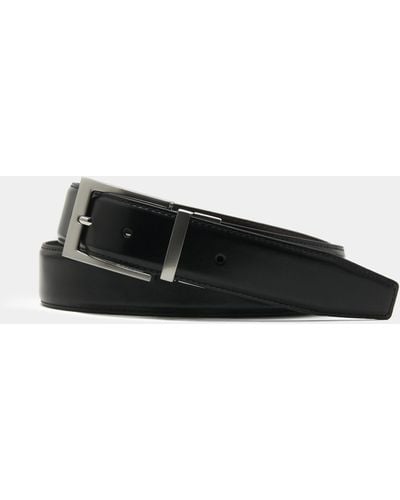 Gutteridge Cinturón clásico reversible - Negro