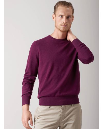 Gutteridge Jersey de cuello redondo de lana de cachemira - Morado