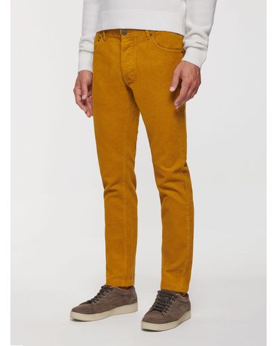 Gutteridge Pantalón cinco bolsillos de terciopelo - Naranja