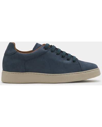 Gutteridge Sneakers in nabuk con suola ultralight - Blu