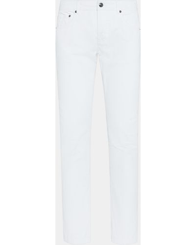 Gutteridge Pantaloni 5 tasche in twill di cotone - Bianco