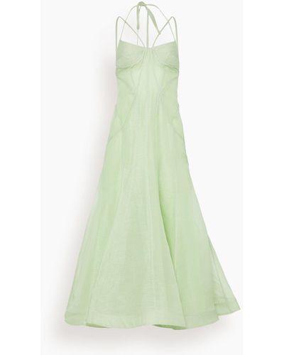 LEO LIN Gina Slip Midi Dress - Green