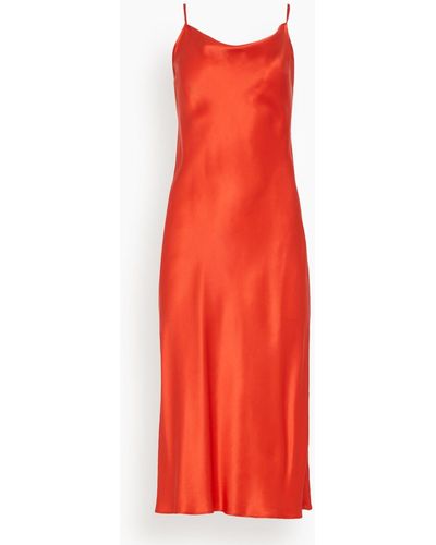 SABLYN Cowl Neck Dress - Red