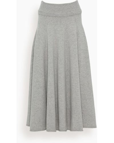 Extreme Cashmere Twirl Skirt - Grey