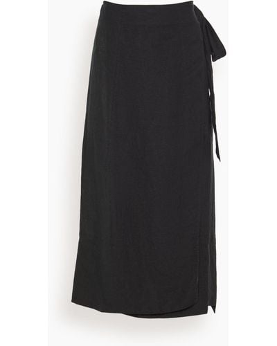 Apiece Apart De Vera Wrap Skirt - Black