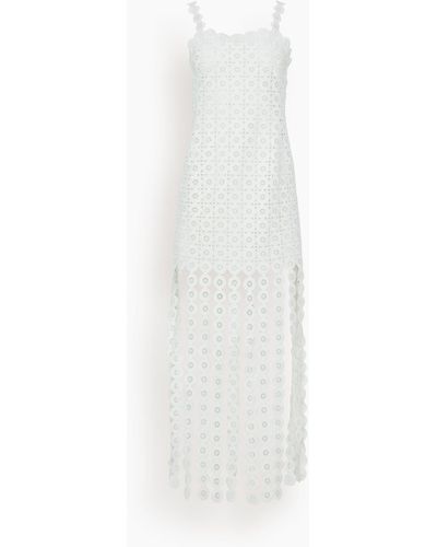 Jonathan Simkhai Jaycee Fringe Midi Dress - White