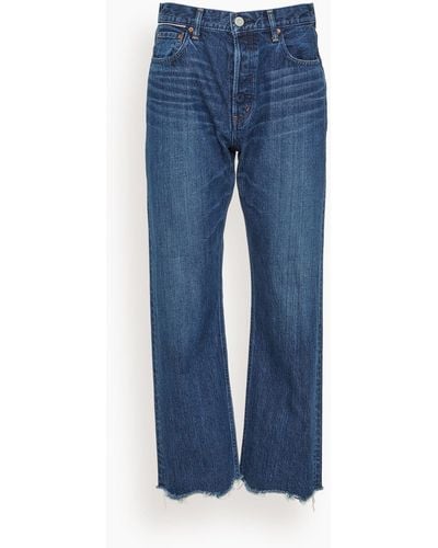 Moussy Mv Corcoran Wide Straight Jean - Blue