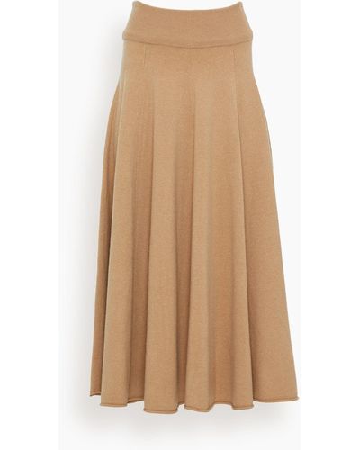 Extreme Cashmere Twirl Skirt - Natural