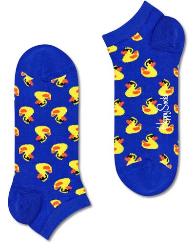 Happy Socks Marineblaue Rubber Duck Low Socken