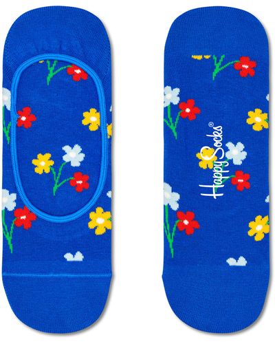 Happy Socks Bouquet Liner Sock - Blau