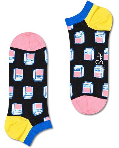 Happy Socks Rosa Milk Low Socken - Blau