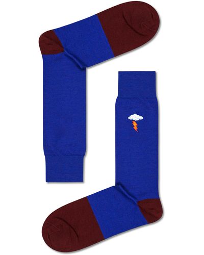 Happy Socks Dressed Abel Sock - Blau