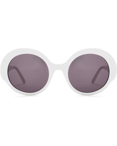 Loewe Thin Round Sunglasses - Purple