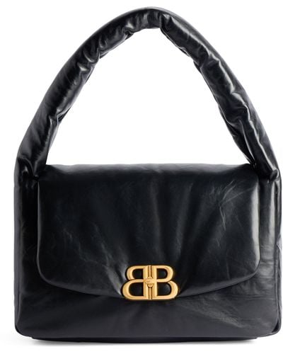 Balenciaga Medium Monaco Sling Shoulder Bag - Black