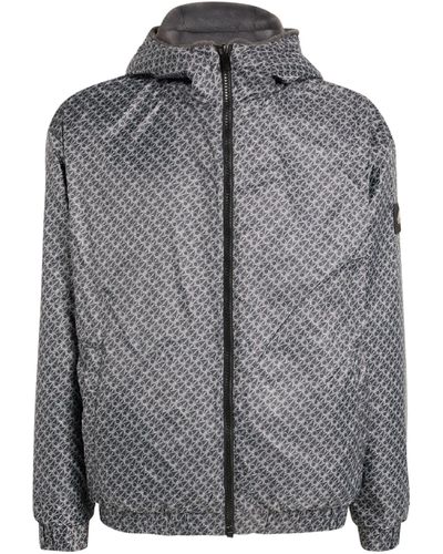 Moose Knuckles Reversible Hooded Jacket - Gray